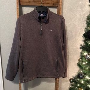 Vineyard Vines Grey 1/4 zip pullover